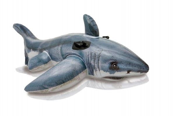 Teddies Lehátko žralok bílý s úchyty 173x107cm