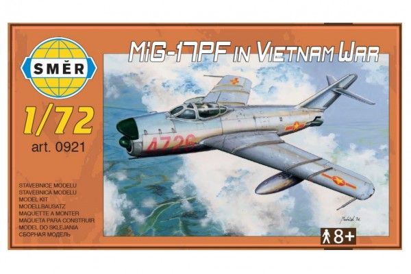 Model MiG-17PF in Vietnam War 1:72 v krabici 14 x 25 x 4 cm