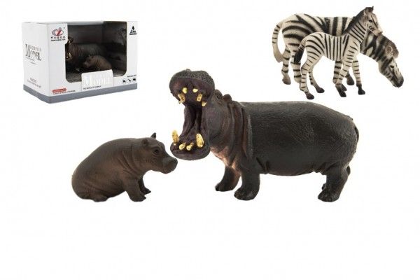 Zvieratká safari ZOO, 11 cm, plast, 2 ks