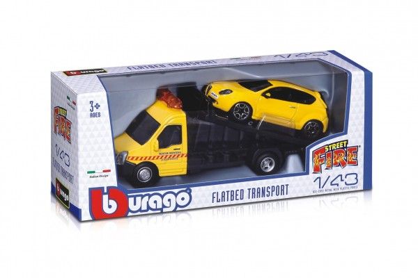 Auto/kamion Bburago odtahovka + auto