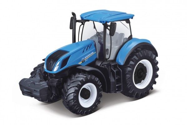 Levně Bburago Wiky Farm Tractor 13 cm modrá