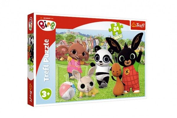 Puzzle Maxi 24 dílků Bing Bunny Zábava v parku 40 x 60 cm