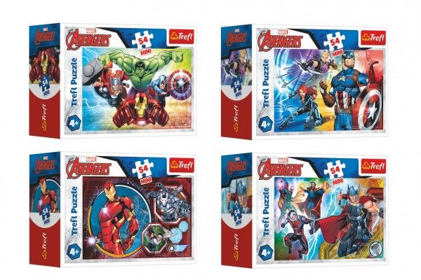 Minipuzzle Avengers/Hrdinové 54 dílků v krabičce