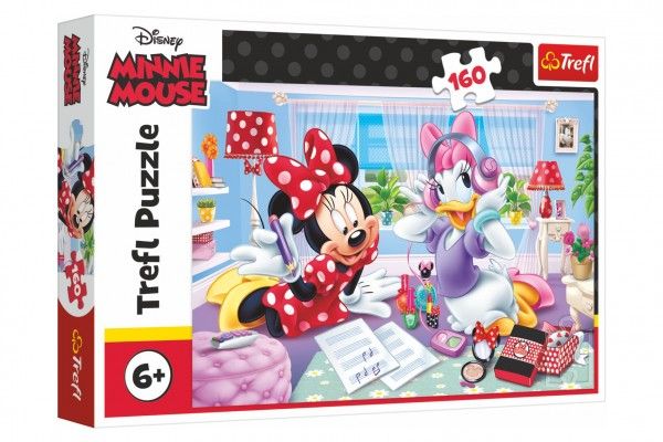 Puzzle Disney Minnie/Den s nejlepšími přáteli 160 dílků 41x27,5cm v krabici 29x19x4cm