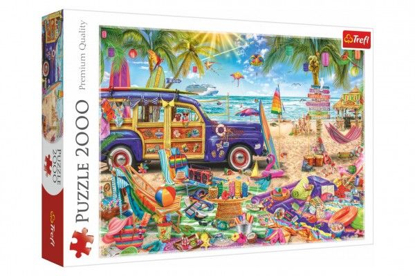 Teddies Puzzle Tropická dovolená, 2000 dílků, 96 x 68 cm