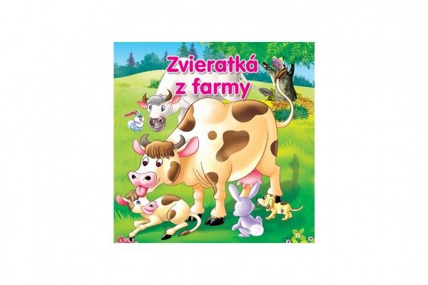 Kniha Zvieratká z farmy pre najmenších SK verzia 18 x 18 cm
