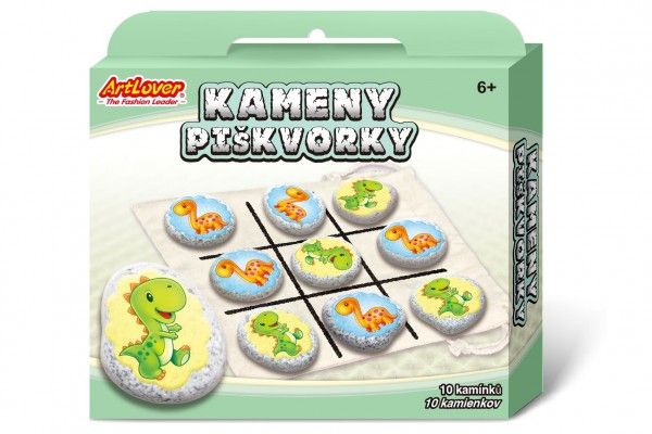 Teddies Piškvorky dinosauři - sada kamenů