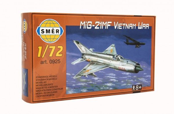 Model MiG-21MF Vietnam WAR 1:72 15x21,8cm v krabici 25x14,5x4,5cm