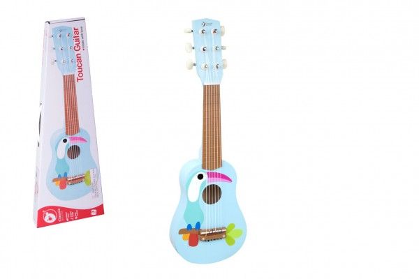Teddies Dřevěná kytara s trsátkem, 52 cm