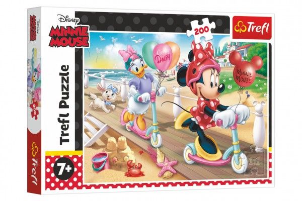 Puzzle Disney Minnie na pláži 200 dílků, 48 x 34 cm