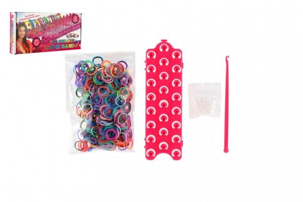 Készlet karkötők készítéséhez gumiszalagból 600 db