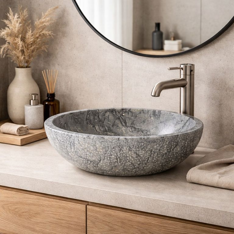 Indera Nyonya Grey 57057 Umývadlo z prírodného kameňa