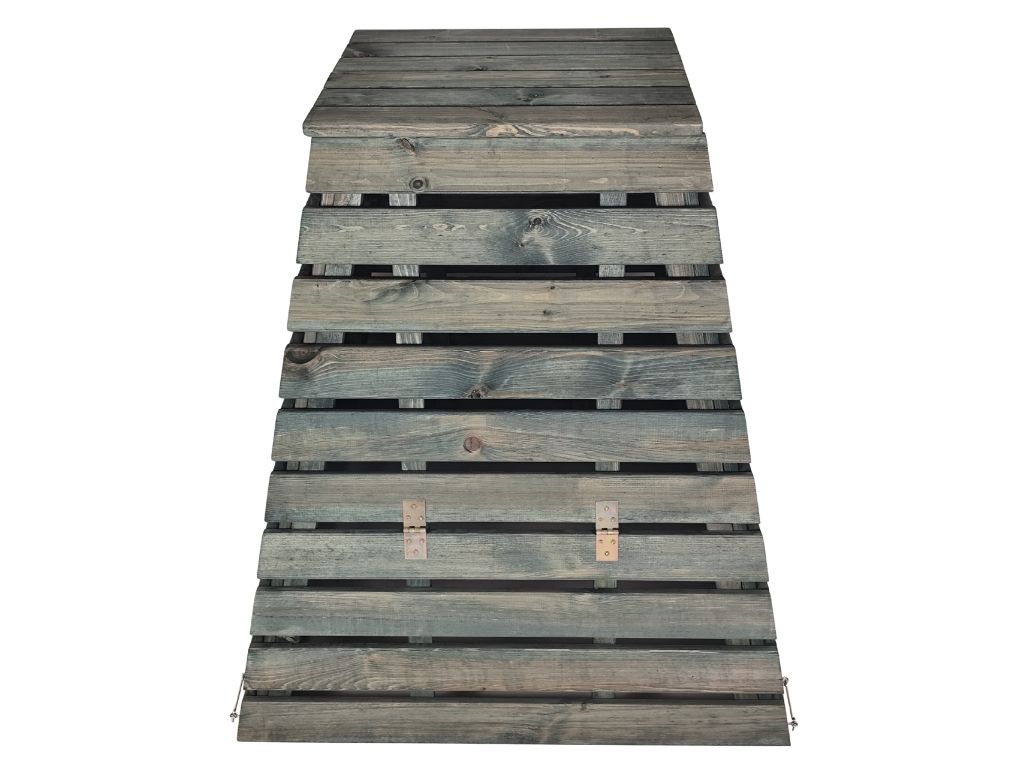 Dřevěný kompostér 560 L pyramida - česká výroba, zelený