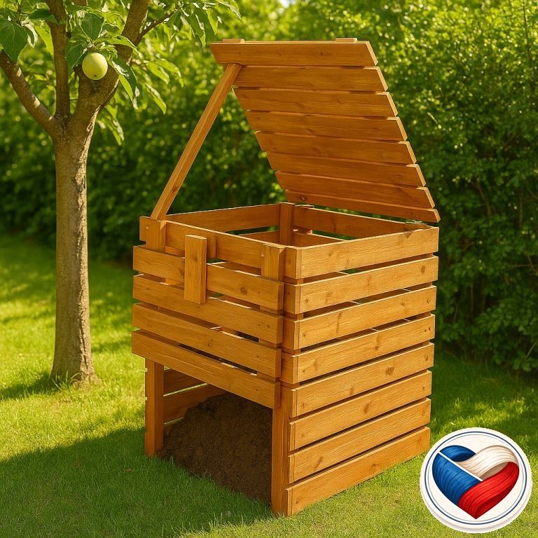 Záhradný drevený kompostér - 600 l