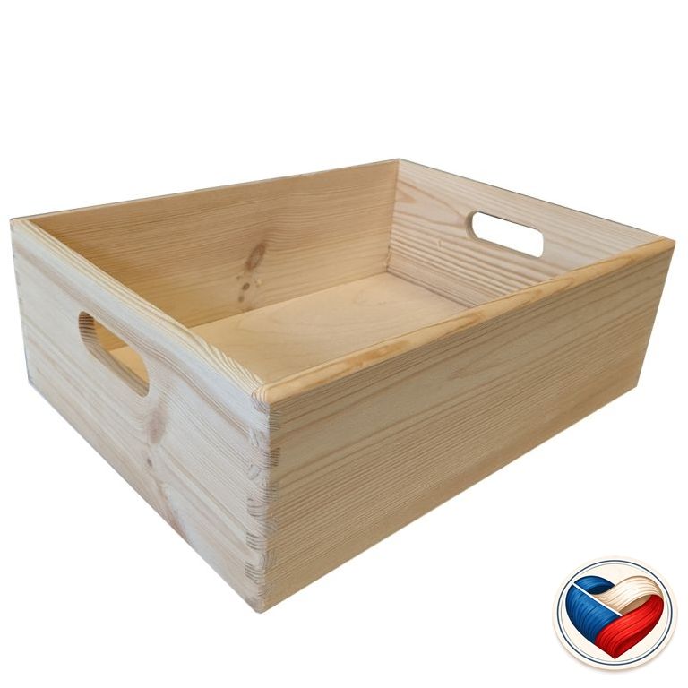 Drevený univerzálny box, 40 x 30 x 13 cm