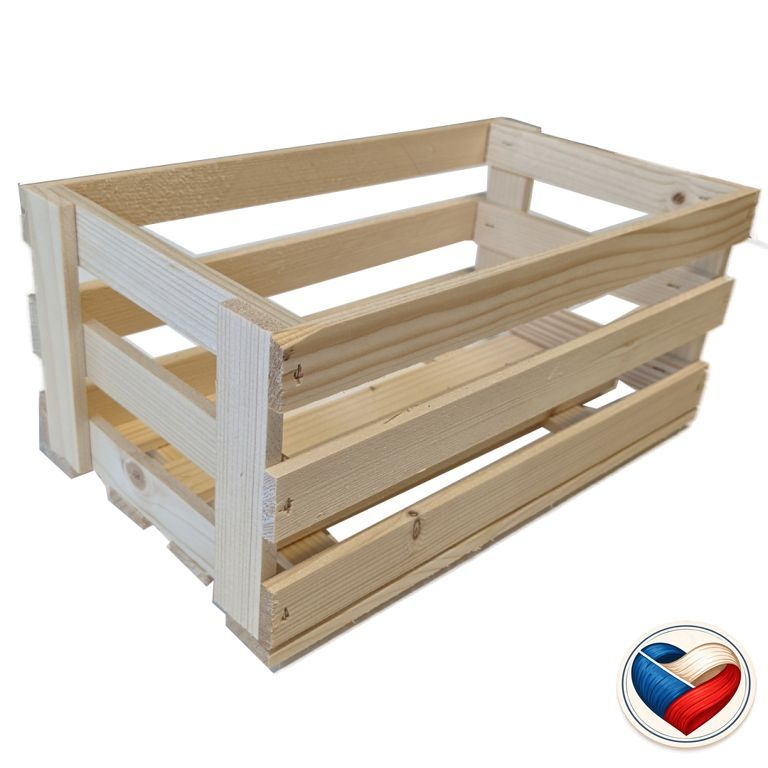 Drevená debnička na ovocie 23×15×8 cm, česká výroba