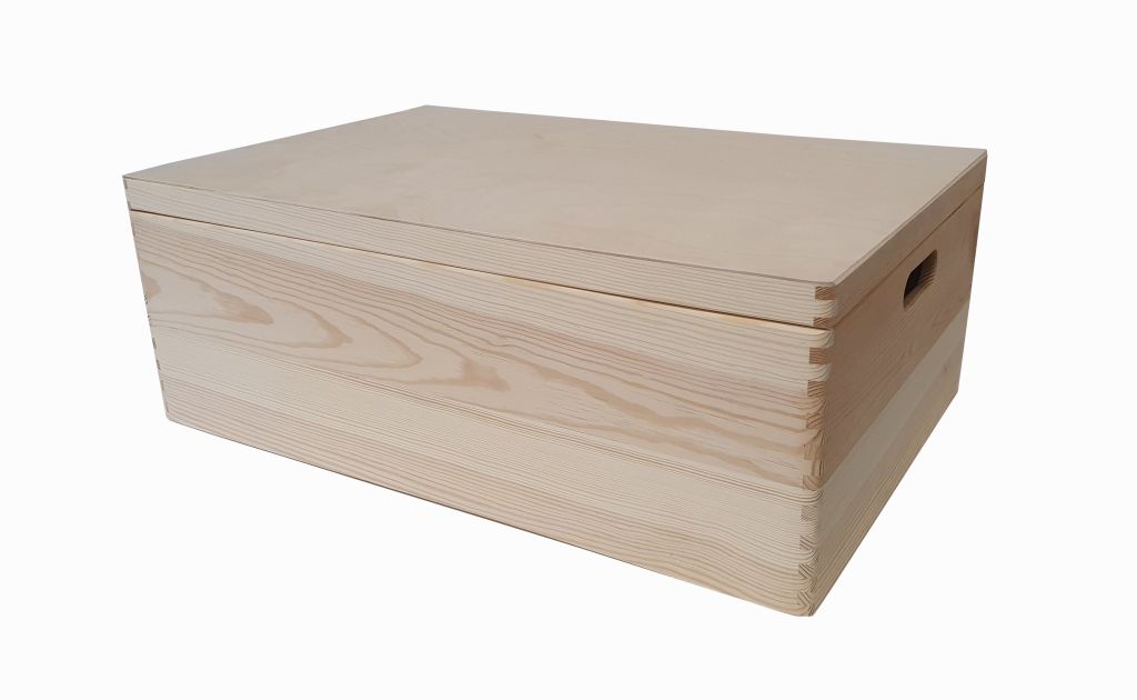 Dřevěný box Maxi, borovice, 60 x 40 x 22 cm