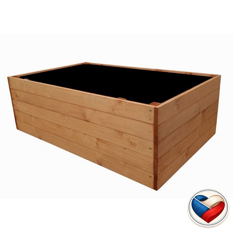 Drevený vyvýšený záhon COMFORT, smrek, 125 x 78 x 41 cm TP94403