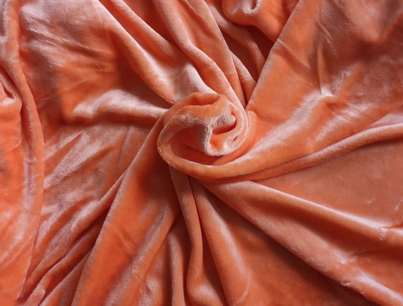 Mikroplyšové prostěradlo 180 x 200 cm - oranžová