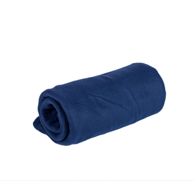 Jahu fleece deka UNI tmavě modrá 150x200
