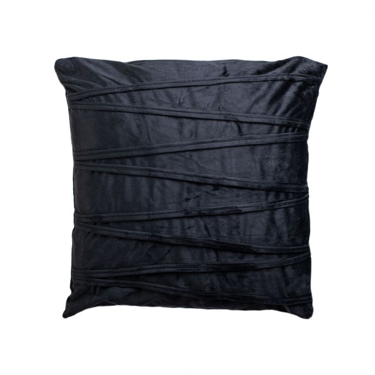 Dekorační polštářek ELLA, černá, 45 x 45 cm