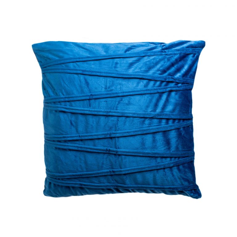 Dekorační polštářek ELLA tmavě modrá - 45x45 cm