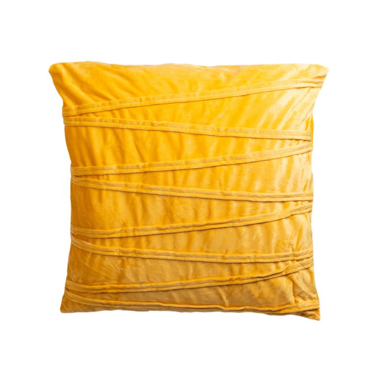 Dekoračný vankúšik ELLA žltá - 45 x 45 cm