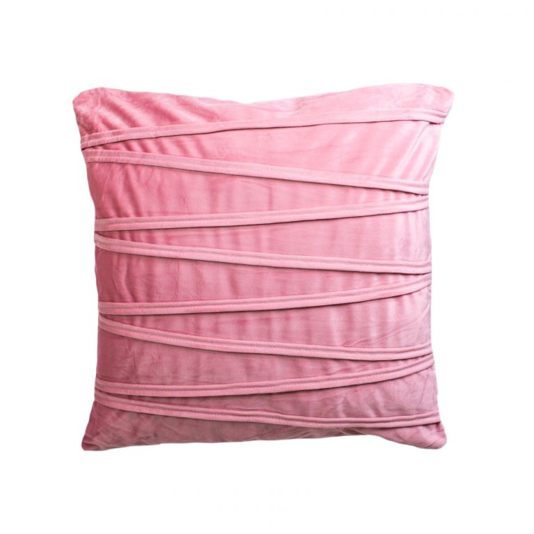 Dekorační polštářek ELLA, růžová, 45 x 45 cm