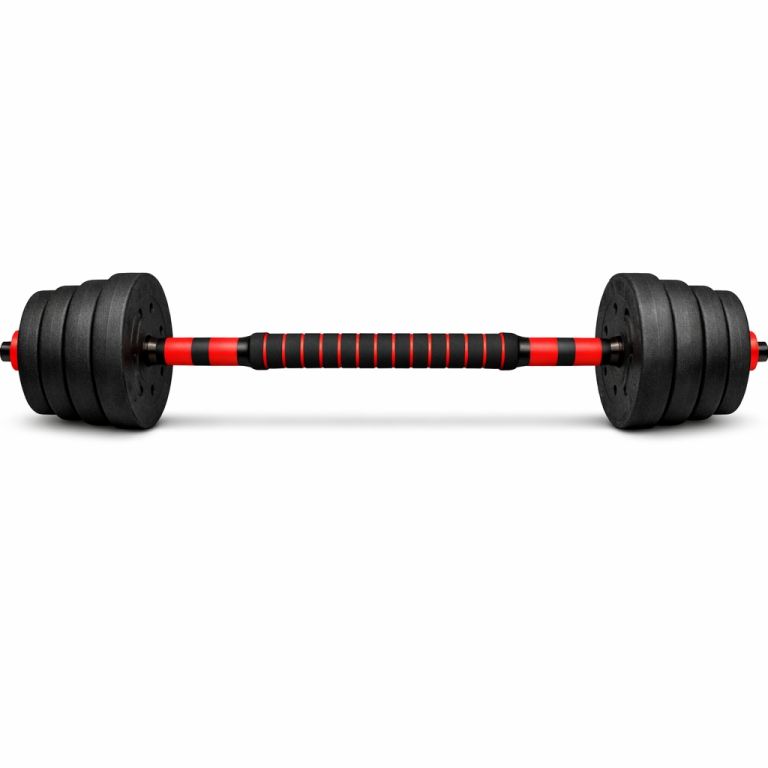 Nakladacie činky 2v1 – jednoručné aj obojručné, 30 kg