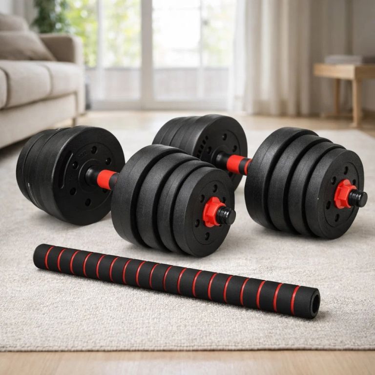 Nakládací činky 2v1 30 kg – jednoruční / obouruční