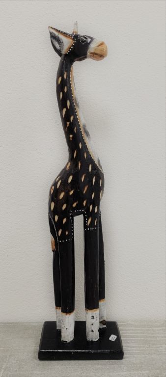 Dřevěná socha žirafa, 50 cm