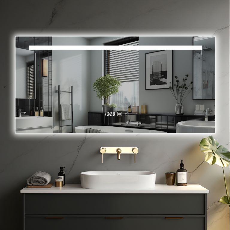 IREDA koupelnové LED zrcadlo, 90 x 70 cm