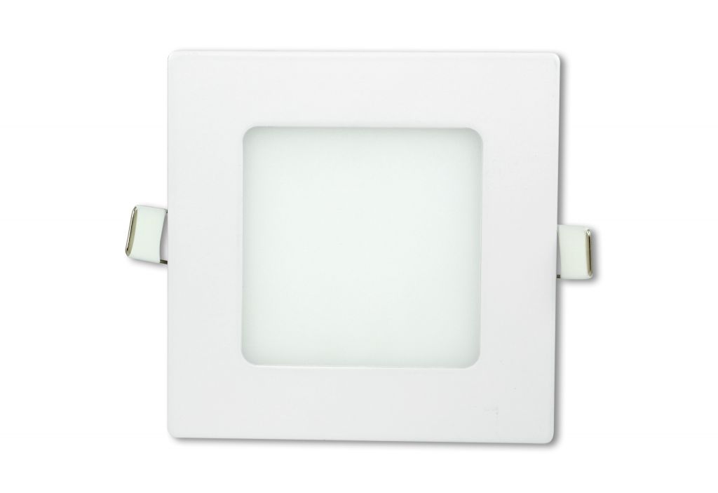 LED stropný panel štvorcový 6 W, studená biela