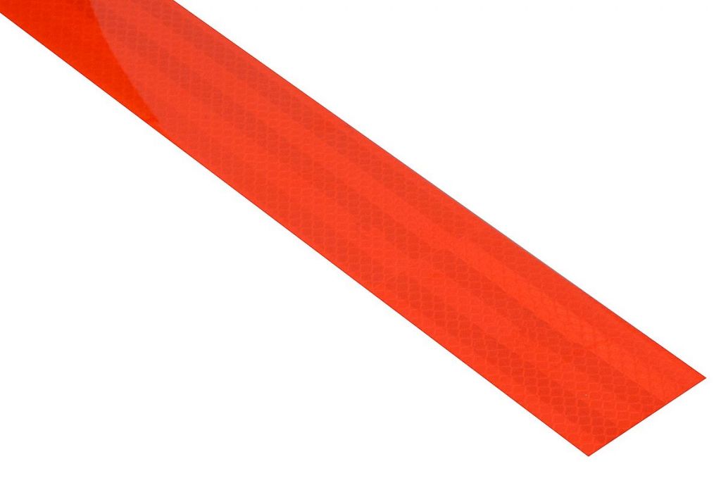 Samolepící páska reflexní, 1 m x 5 cm, červená