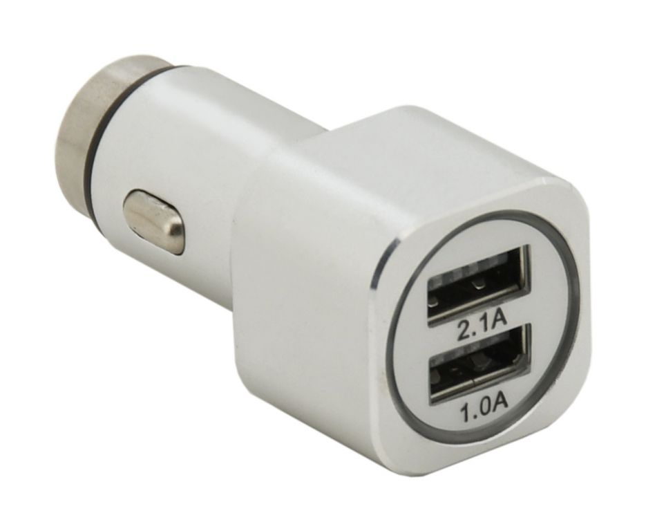 Kovový adaptér na nabíjanie - 2 x USB