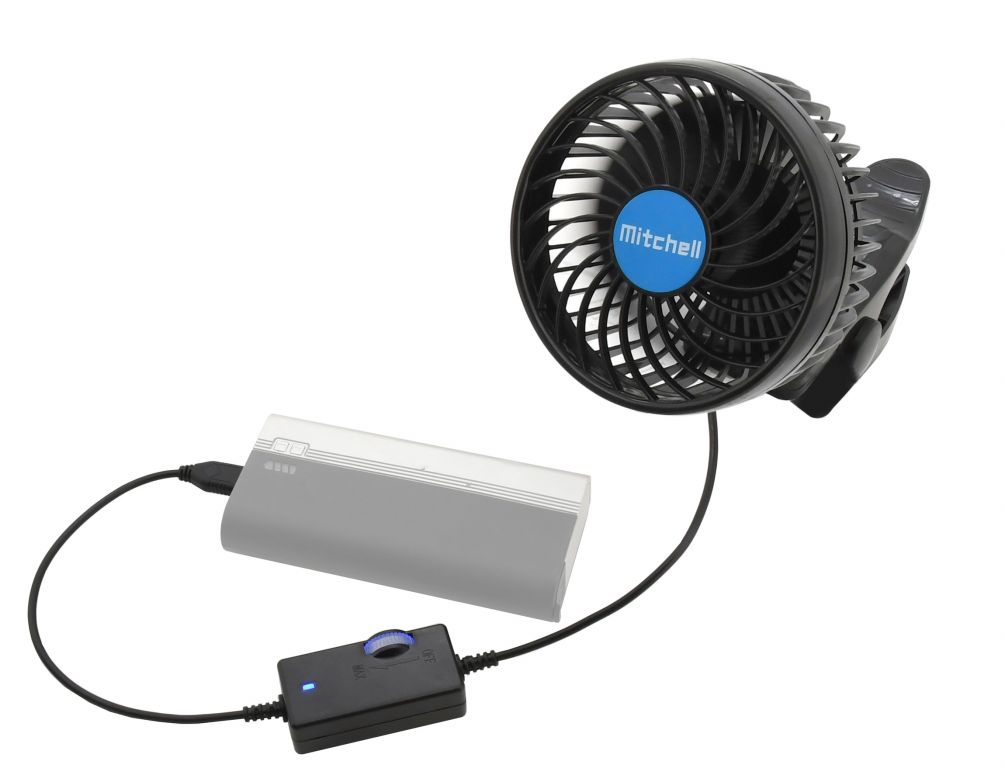 Ventilator USB MITCHELL - clip 5V
