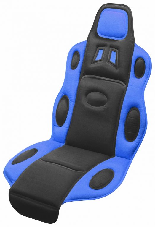 Potah sedadla Race - univerzální, černo/modrý