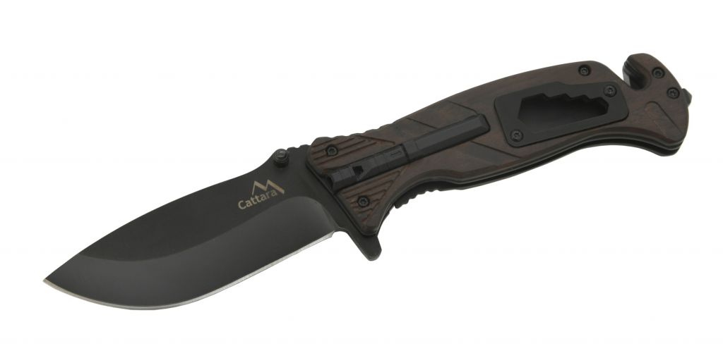 Cattara Zavírací nůž BLACK BLADE s pojistkou, 21,7 cm