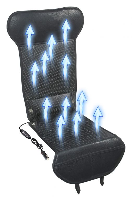 Potah sedadla s ventilací Strick air black, 12V