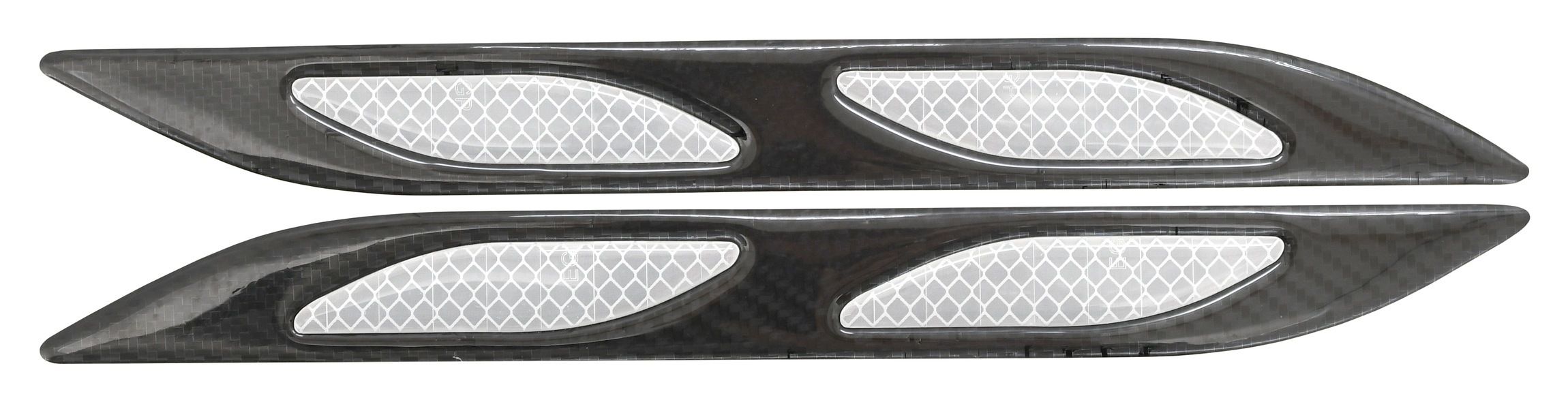 COMPASS Chránič dveří samolepící DAGGER stříbrný, 2 ks