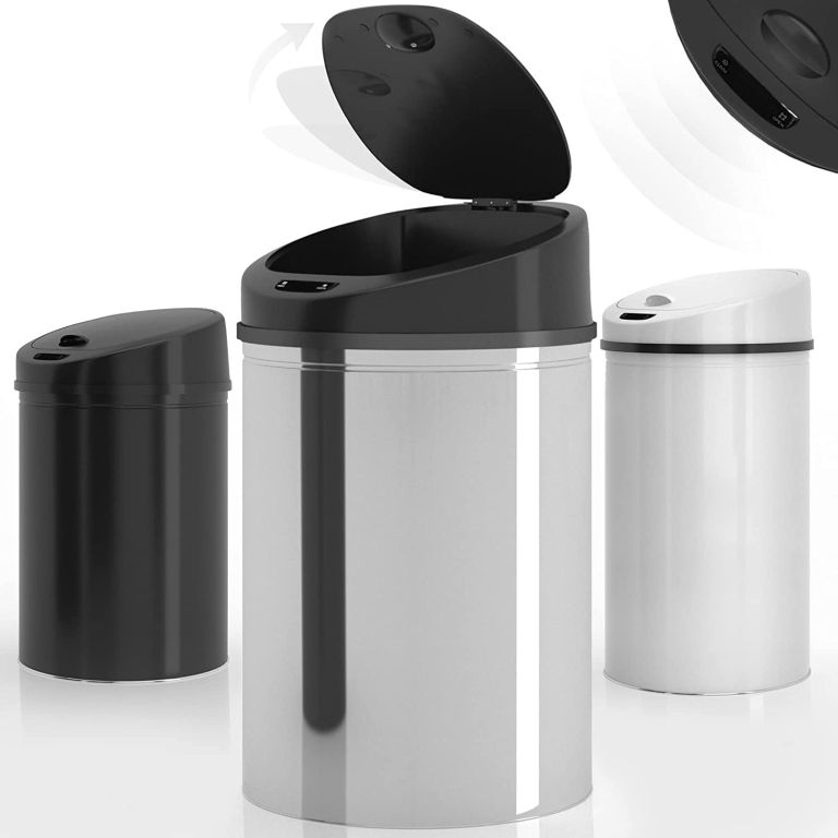 JAGO Bezdotykový odpadkový kôš so senzorom, 60 l, strieborná
