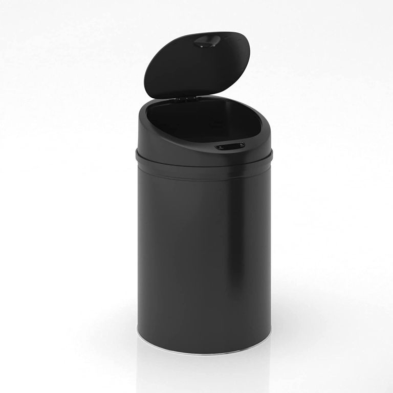 Bezdotykový odpadkový koš se senzorem, 60 l, černá