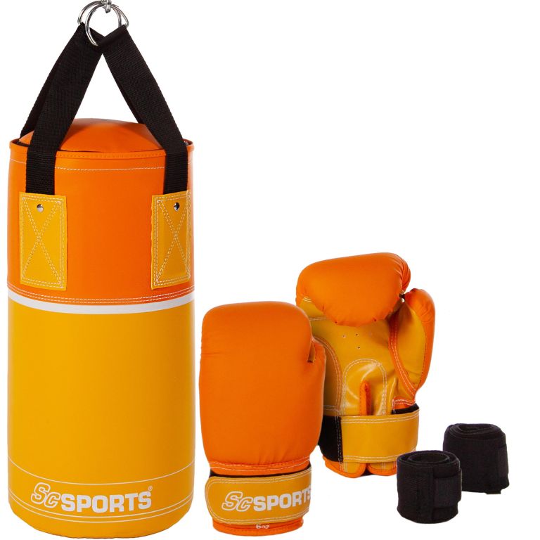 Levně ScSPORTS Boxovací set pro děti pro trénink a zábavu oranžová