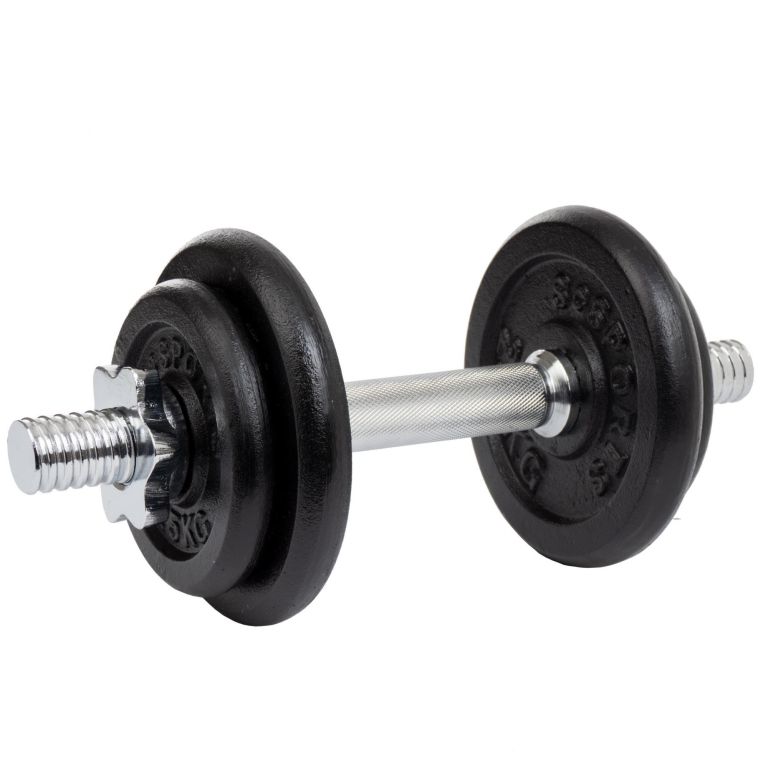 ScSPORTS Činková sada 10 kg, litina, hvězdicové uzávěry