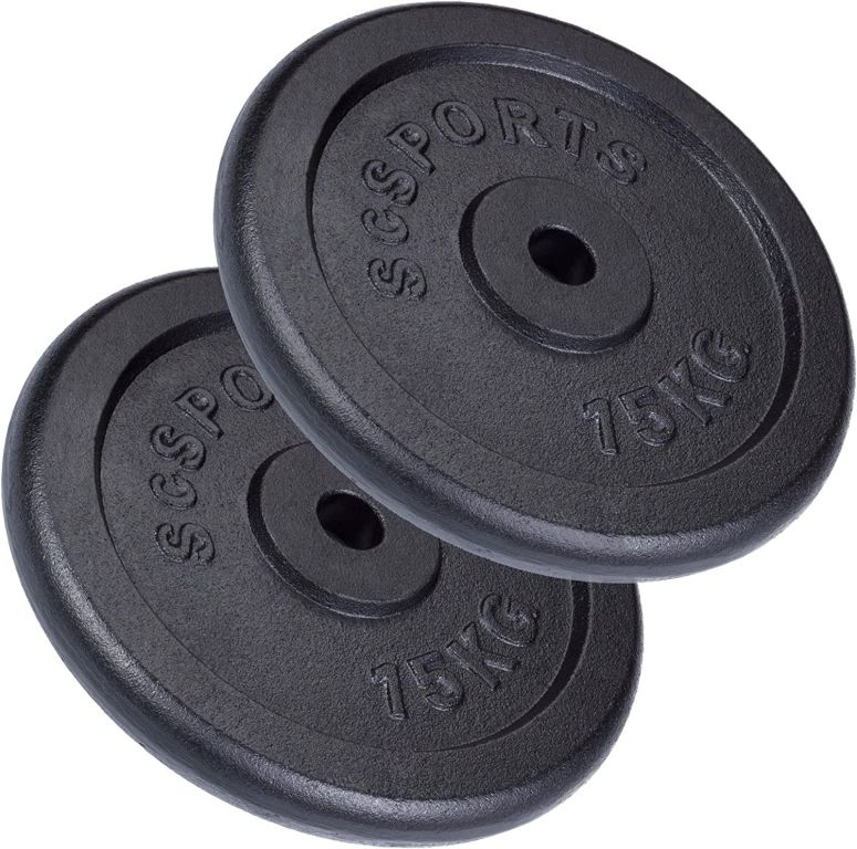 SCSports Liatinové kotúče, 2 x 15 kg