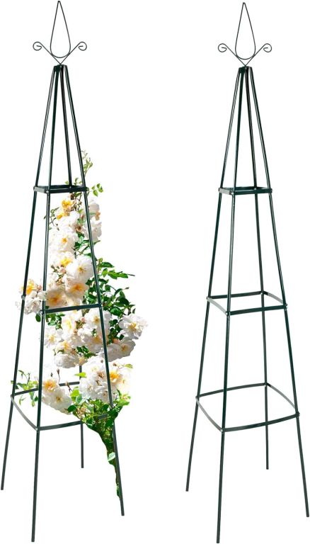 Kovová opora na růže a popínavé rostliny 195 cm