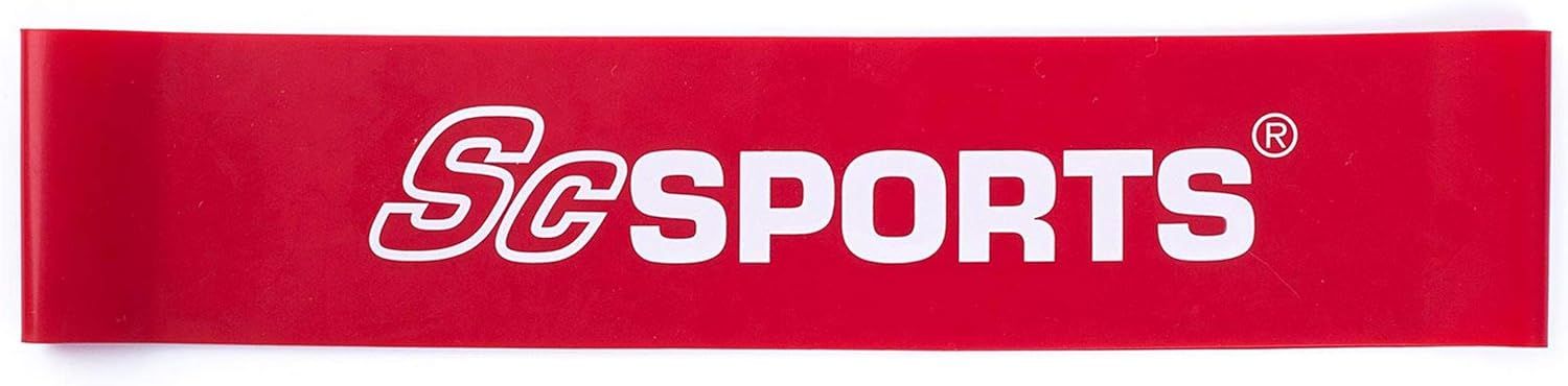 ScSPORTS odporová guma, odpor 13,5 kg, červená