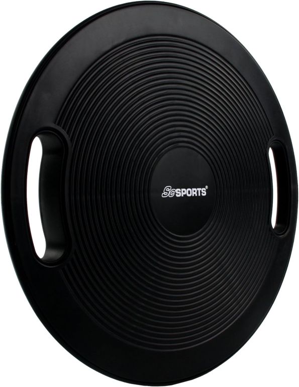ScSPORTS Balanční deska 40 cm s úchyty, černá