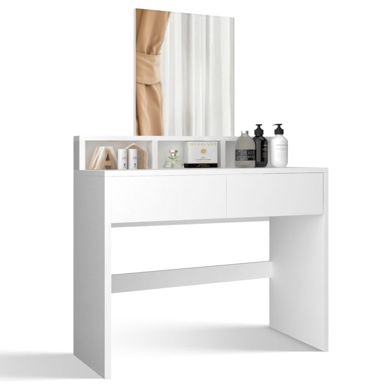 Levně MIADOMODO Kosmetický stolek, bílá