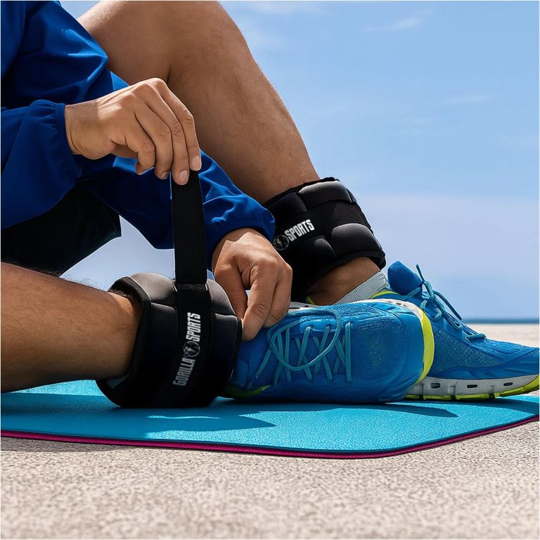 Nastavitelné zátěžové manžety na ruce a nohy 2× 2,25 kg